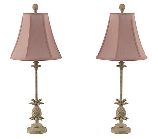 Pineapple Buffet Table Lamps, Set of 2 - Hastings Home