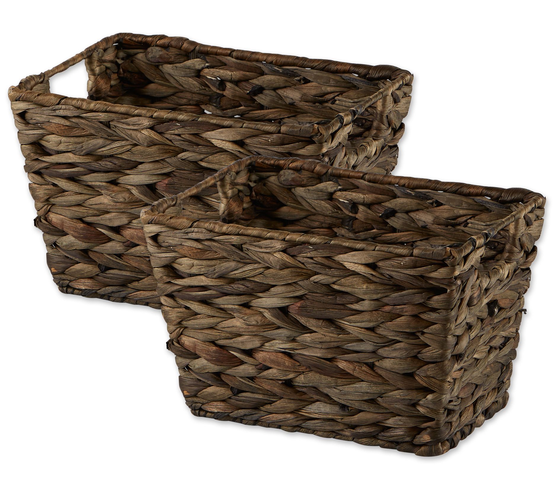 Honey-Can-Do Set of 3 Square Nested Baskets, NA tural ,Natural