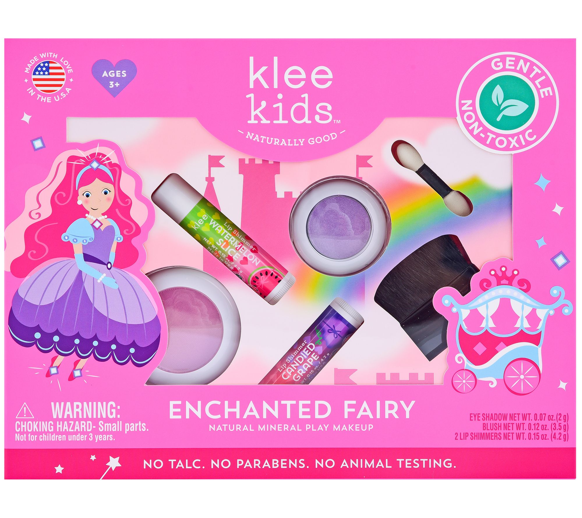 Klee Naturals Kids Enchanted Fairy Pressed Powd er Makeup Set