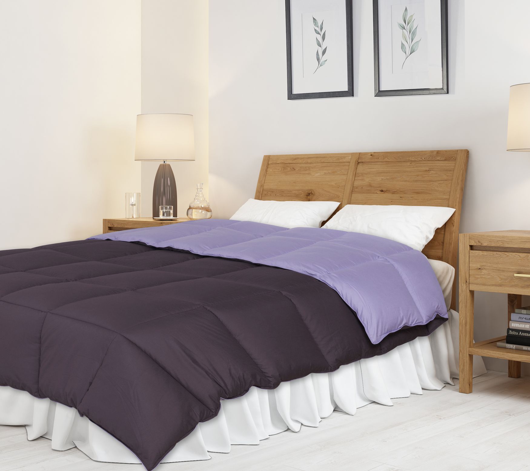 Superior Down A lternative Reve rsible Comforte r, Twin