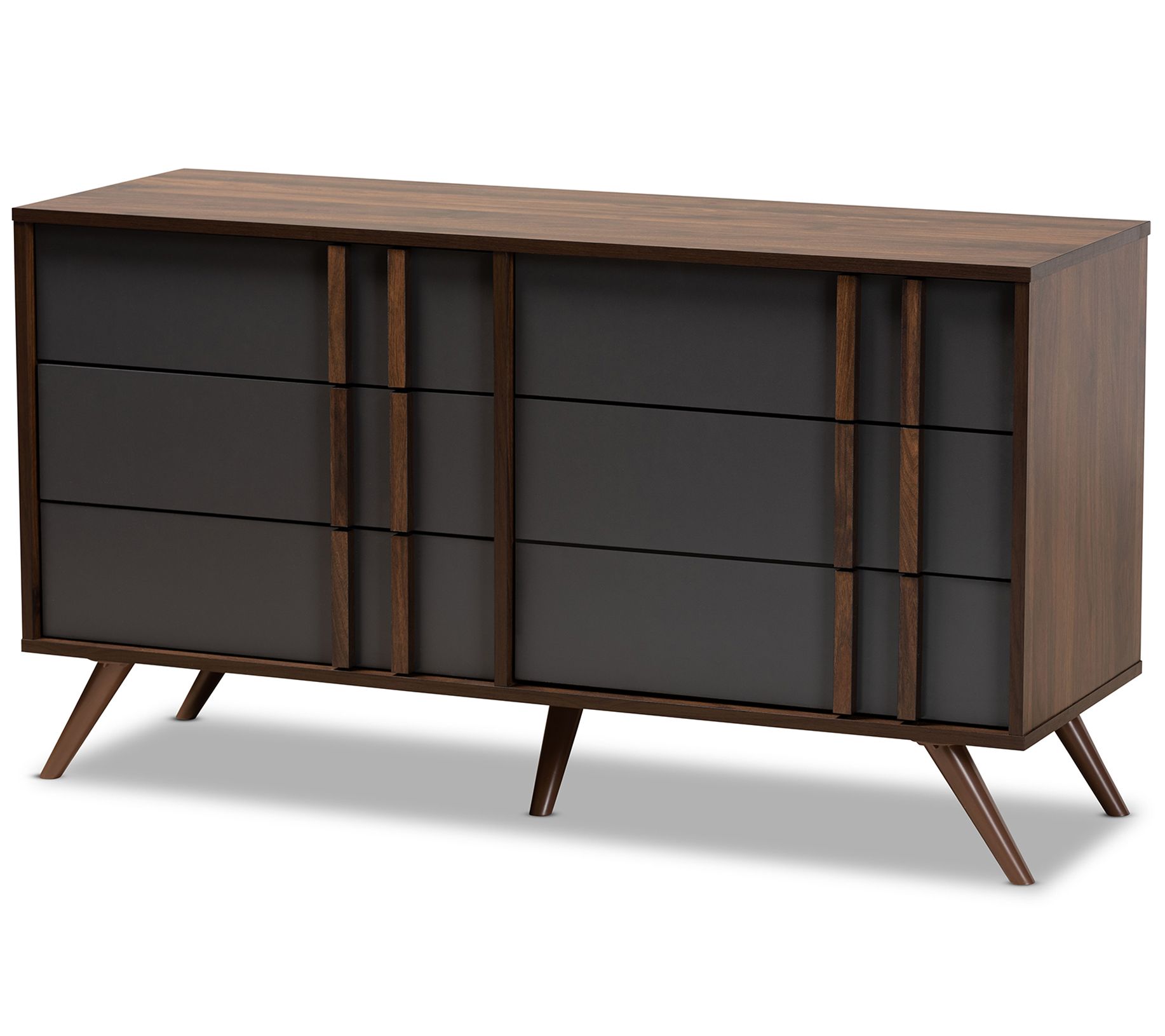 Naoki Modern and Contemporary Two-Tone Bedroom Dresser - QVC.com