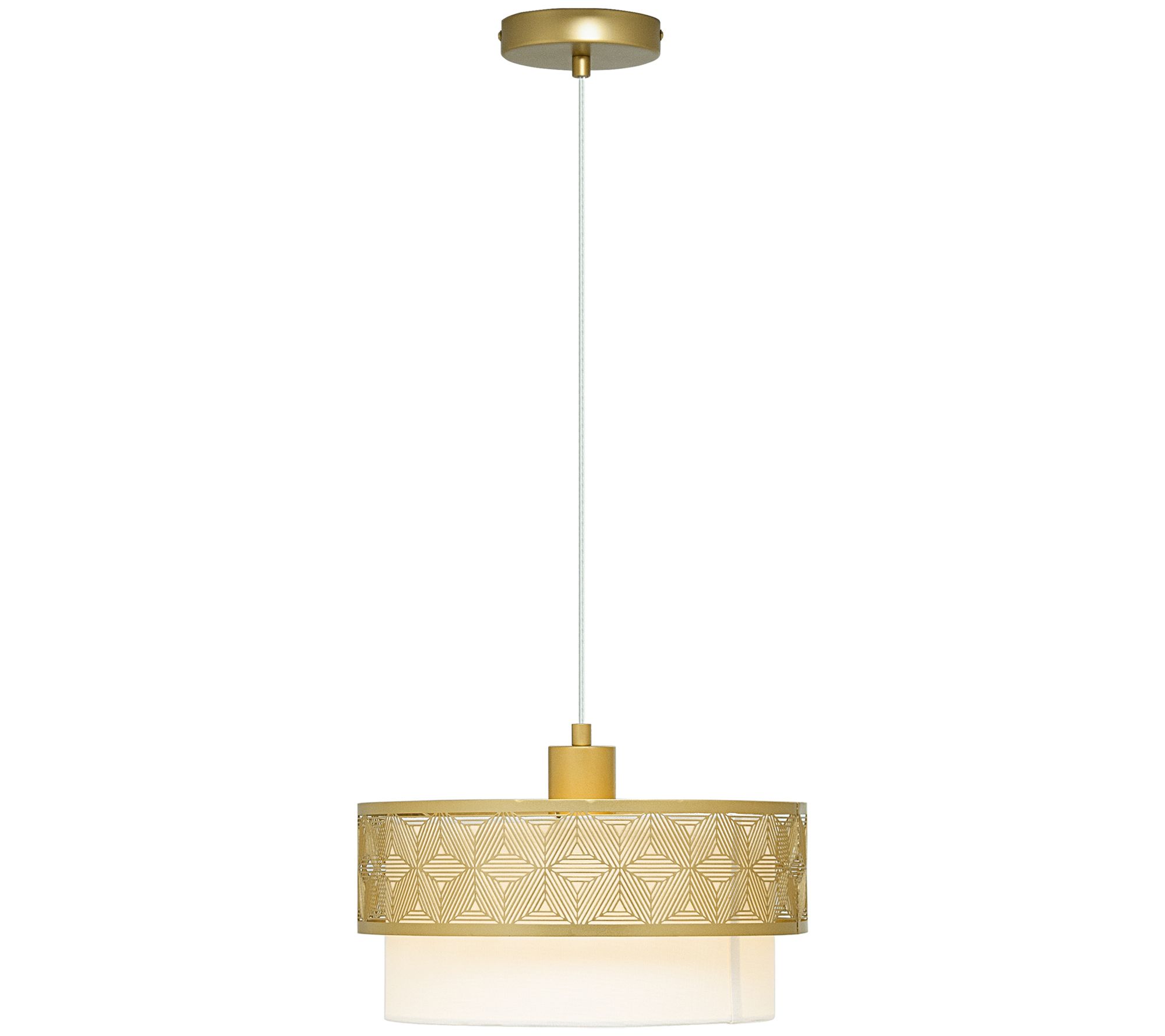 River of Goods 13"W Alaina Drum Shade Pendant Light