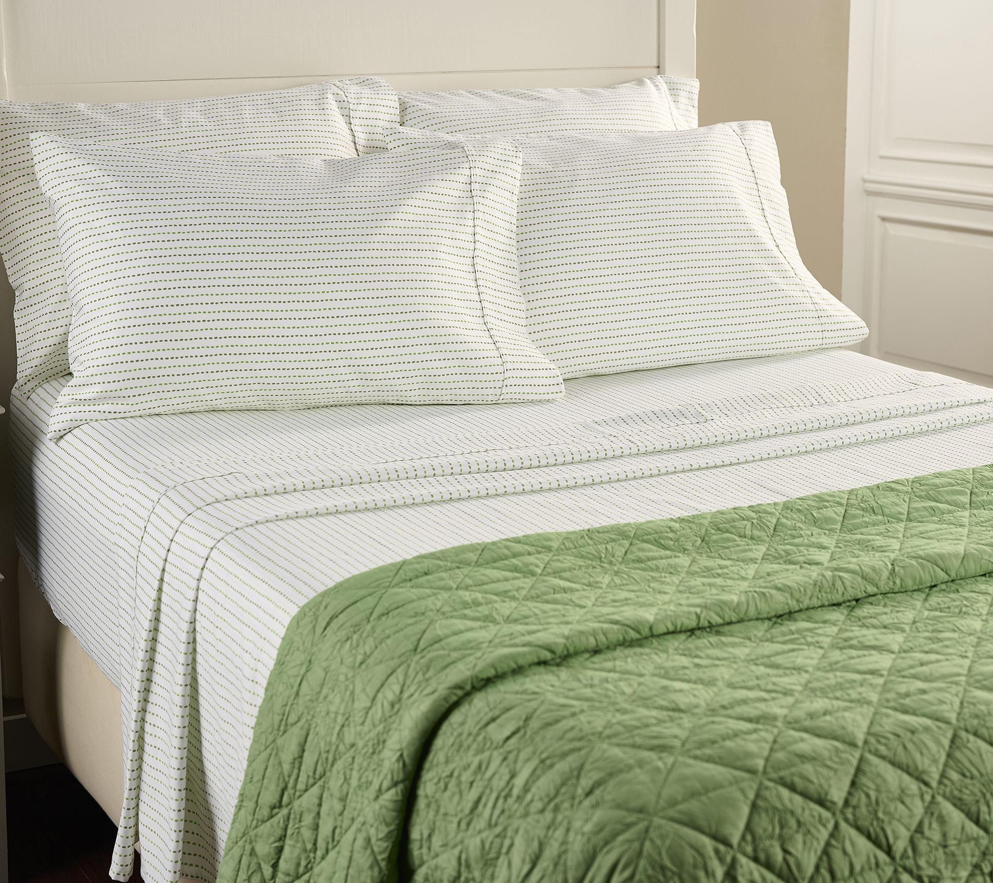 Home Reflections 1000TC Cotton Blend Sheet Set w/ Extra Cases
