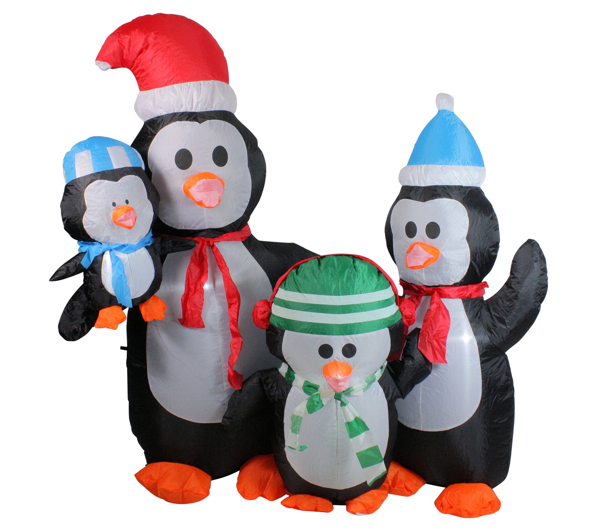 Northlight 5' Inflatable Penguin Family Yard De cor - QVC.com