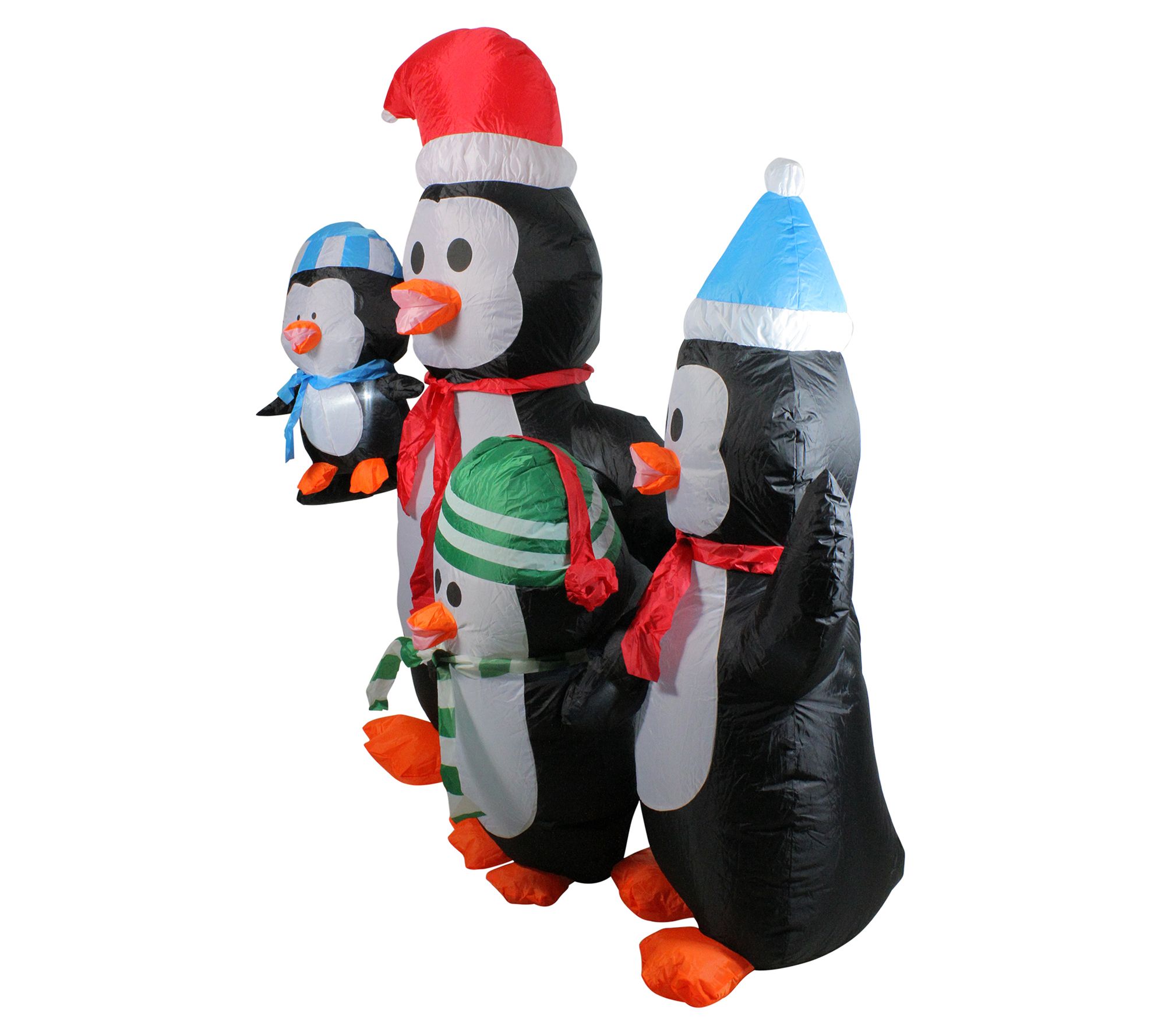 Northlight 5' Inflatable Penguin Family Yard De cor - QVC.com