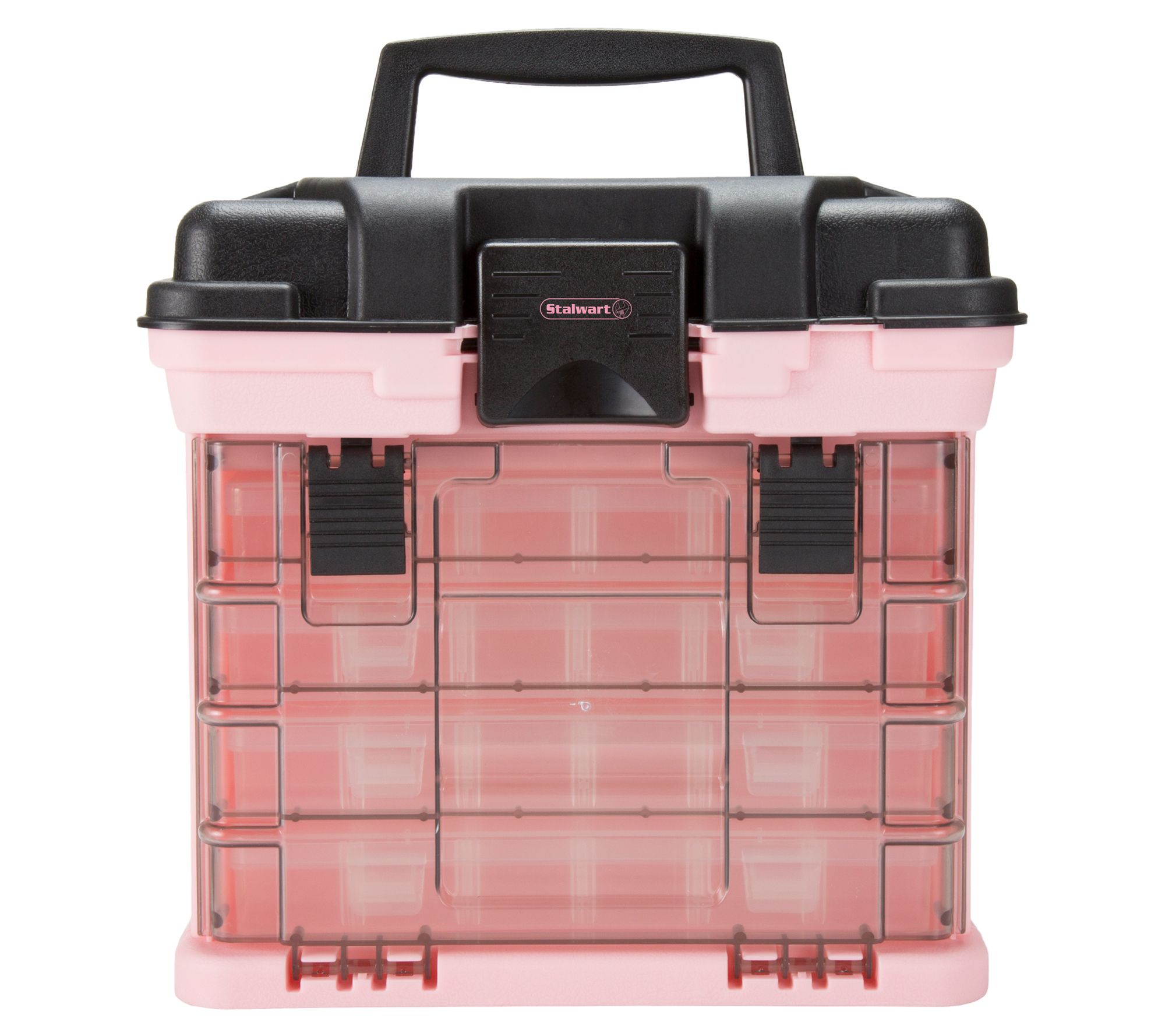 Stalwart Small Parts Organizer with 4 Multi-Compartment Trays