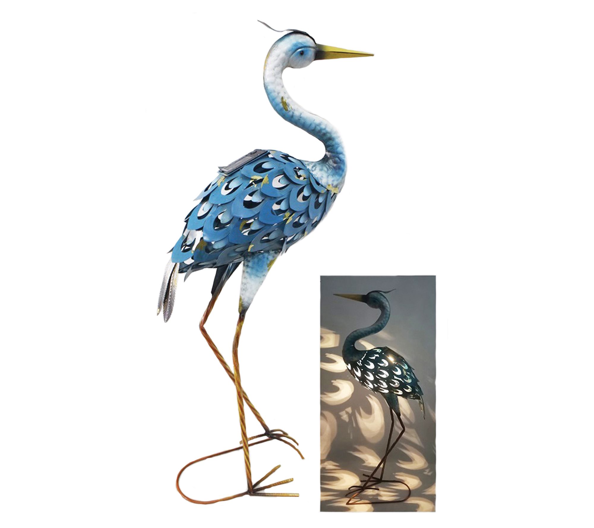 Santa's Workshop 31" Iron Solar Crane