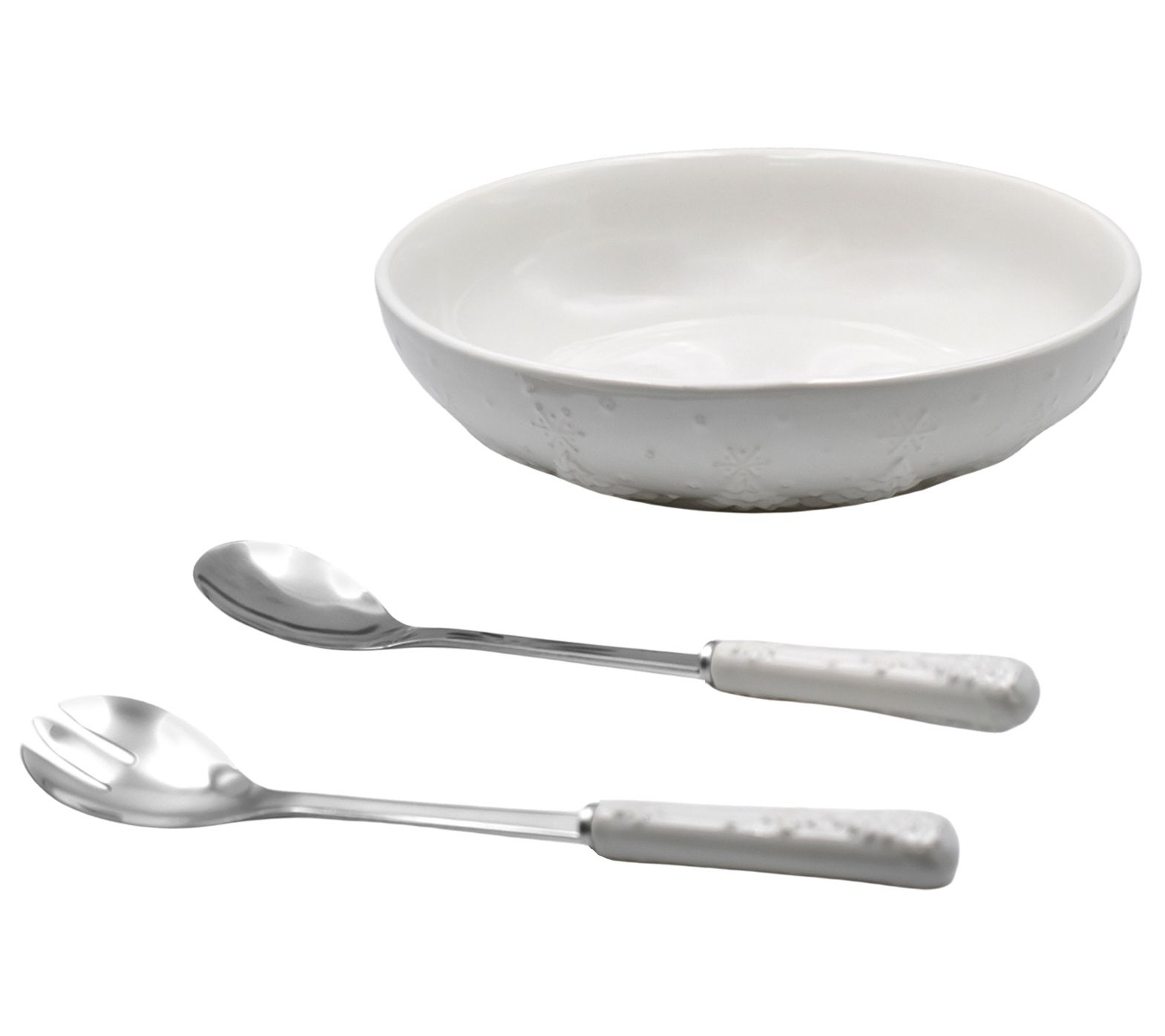 Temp-tations Seasonal Nostalgic 3qt Serving Bowl w/ Serving Spoons