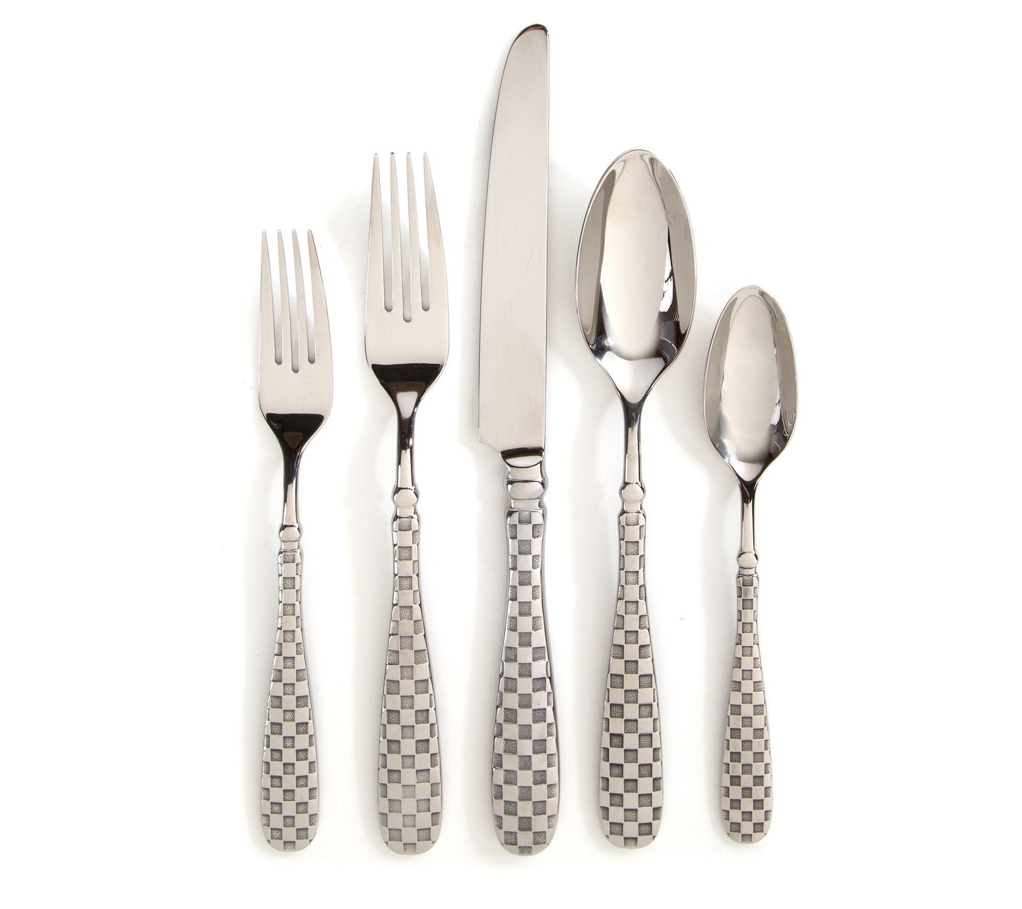 MacKenzie-Childs Check Flatware 5-Piece Place Setting