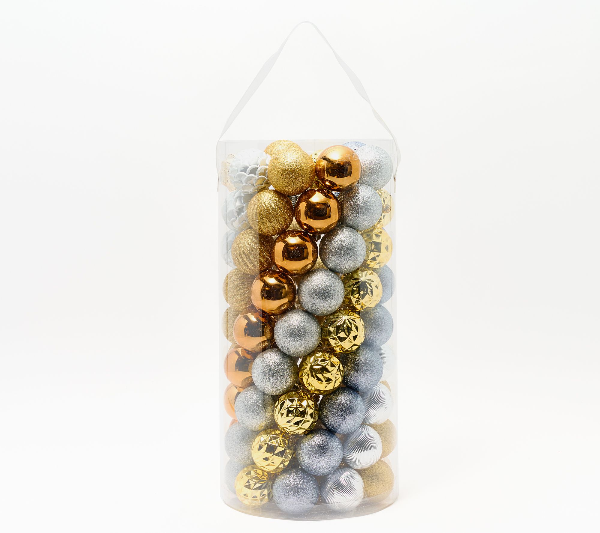 "As Is" Kringle Express 101-pc Shatterproof Ornament Set