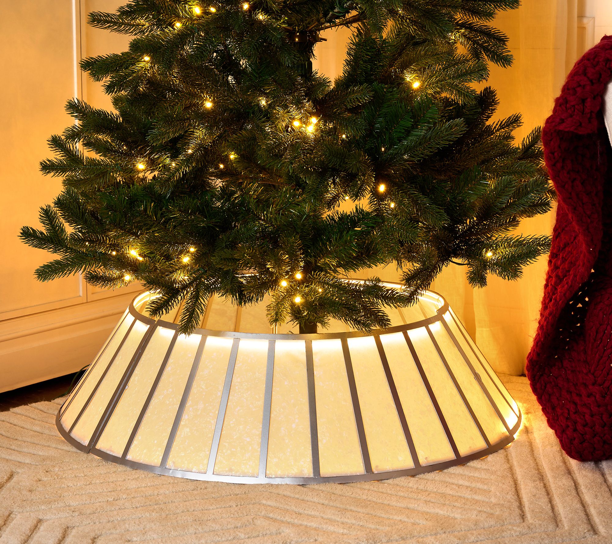 "As Is" 24" Illuminated Decorative Tree Collar by Kim Gravel