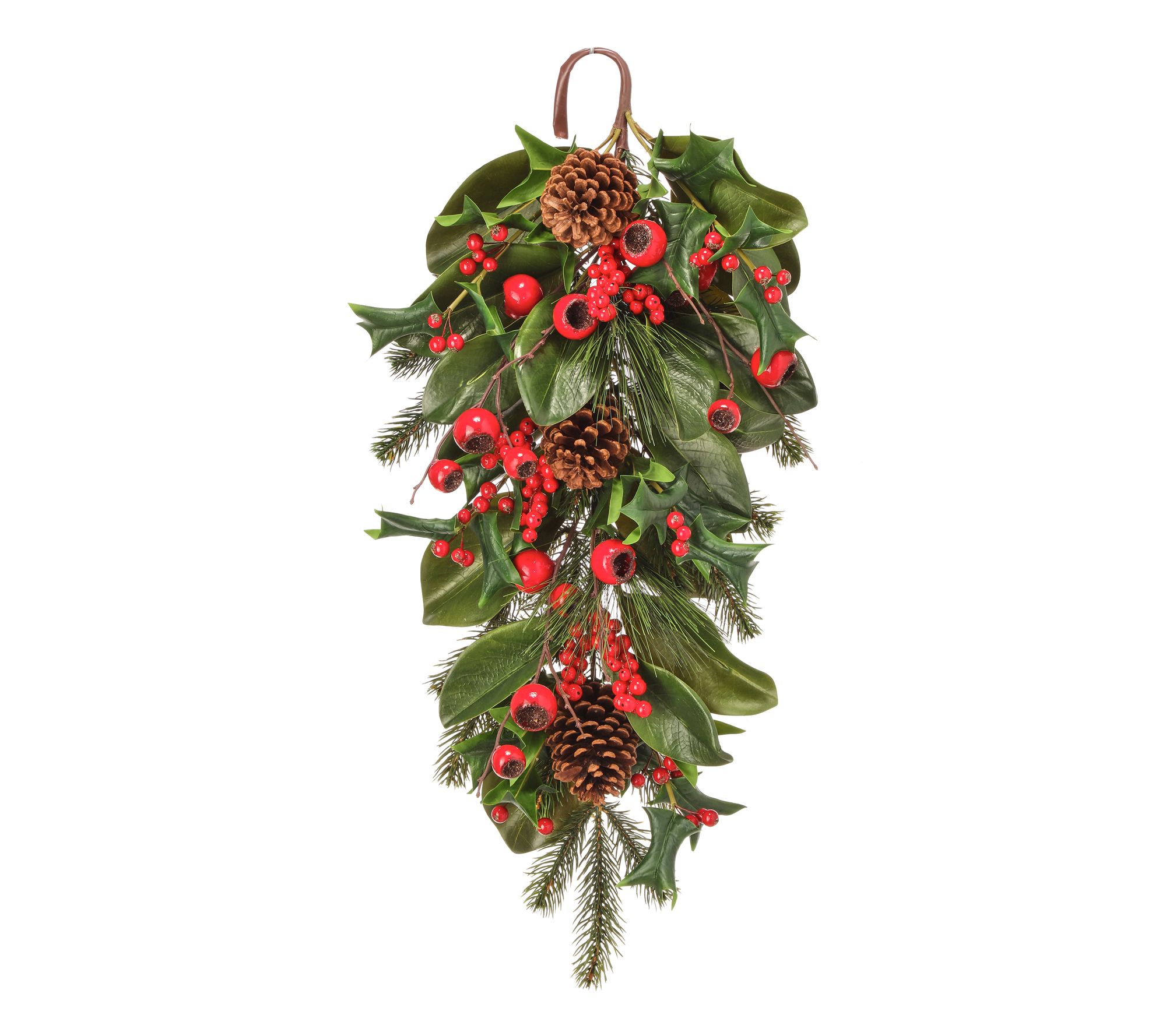 26" Berry/Pine/Magn/Holly Teardrop By Valerie