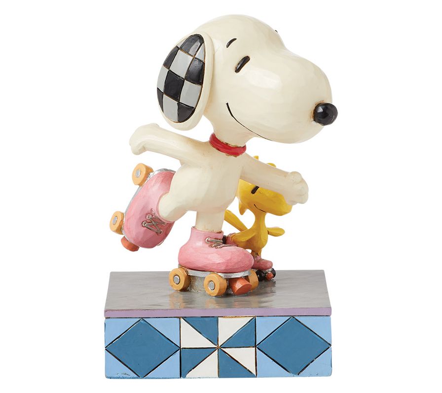Peanuts by Jim Shore Snoopy & Woodstock RollerSkating Fig