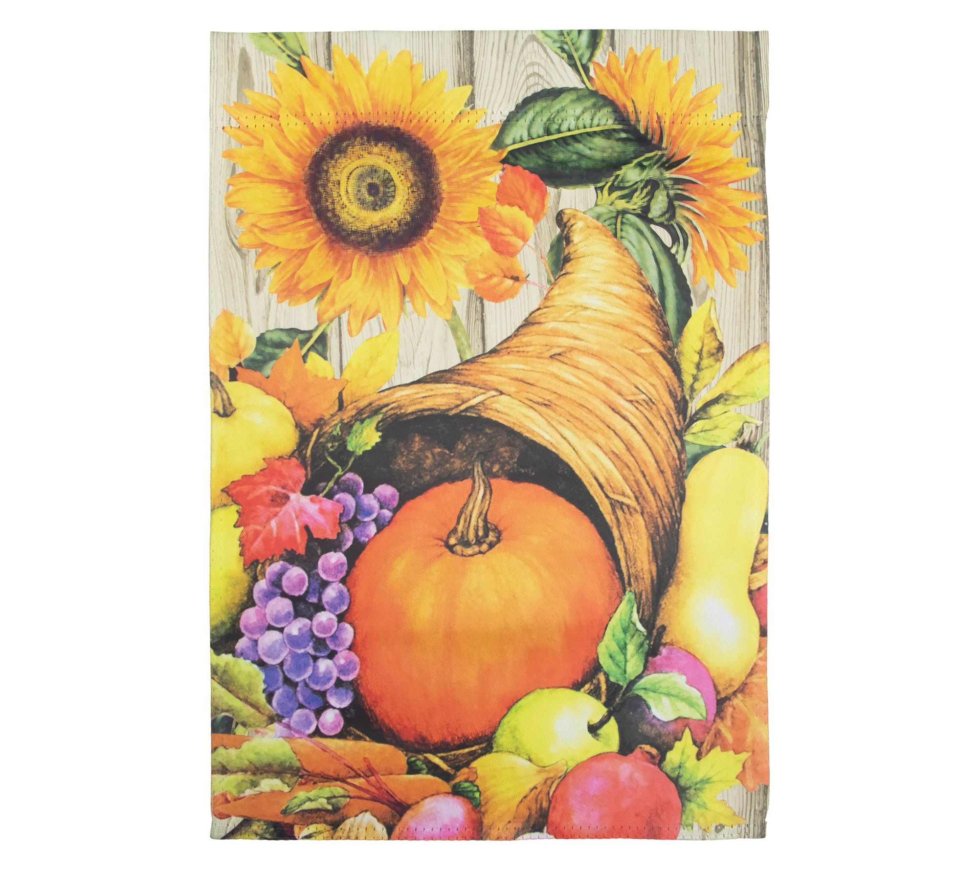 Northlight Cornucopia & Flowers Harvest House Flag 28" x 40"