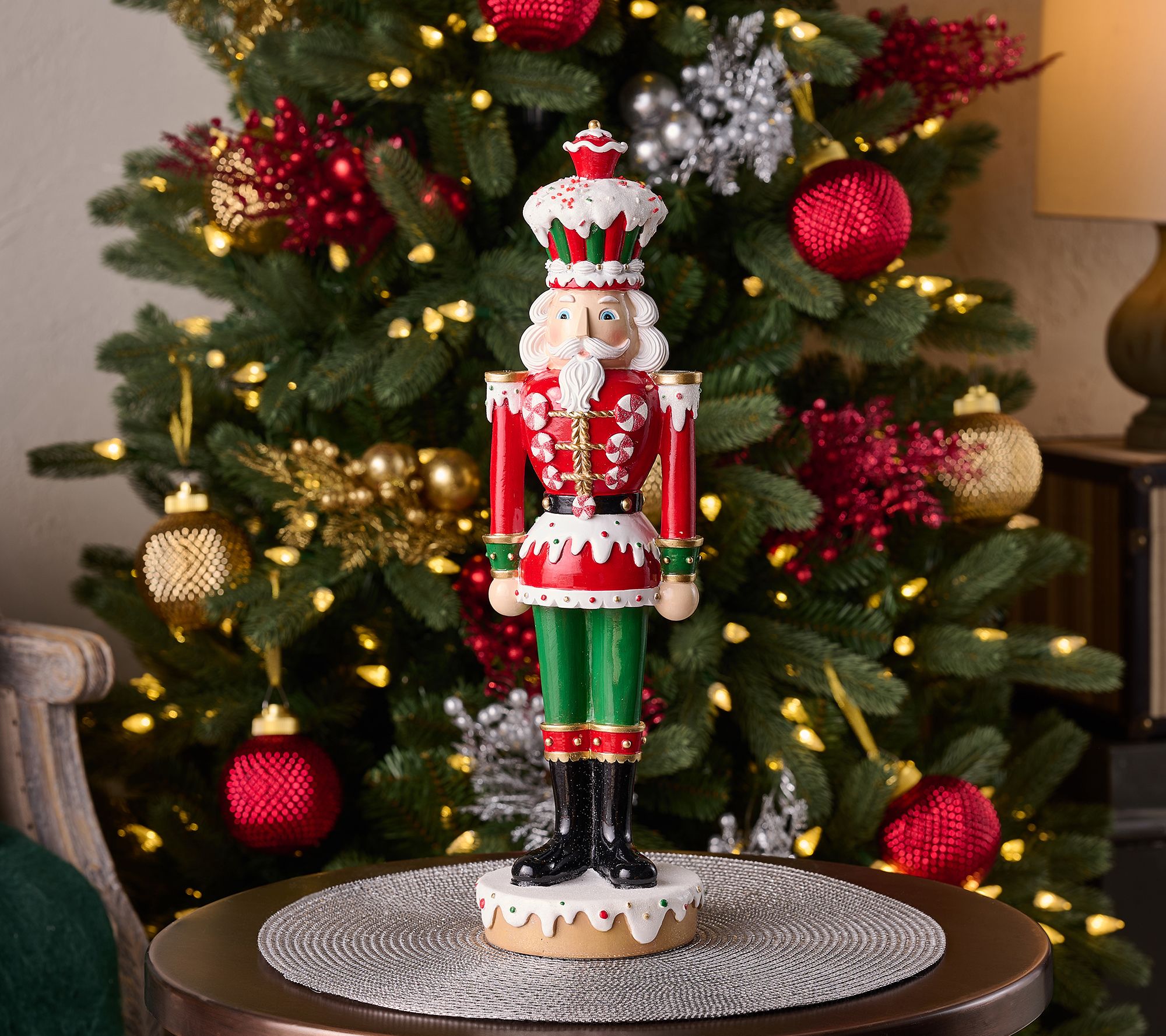 "As Is" 18" Nutcracker Figure with Sweat Treats by Valerie