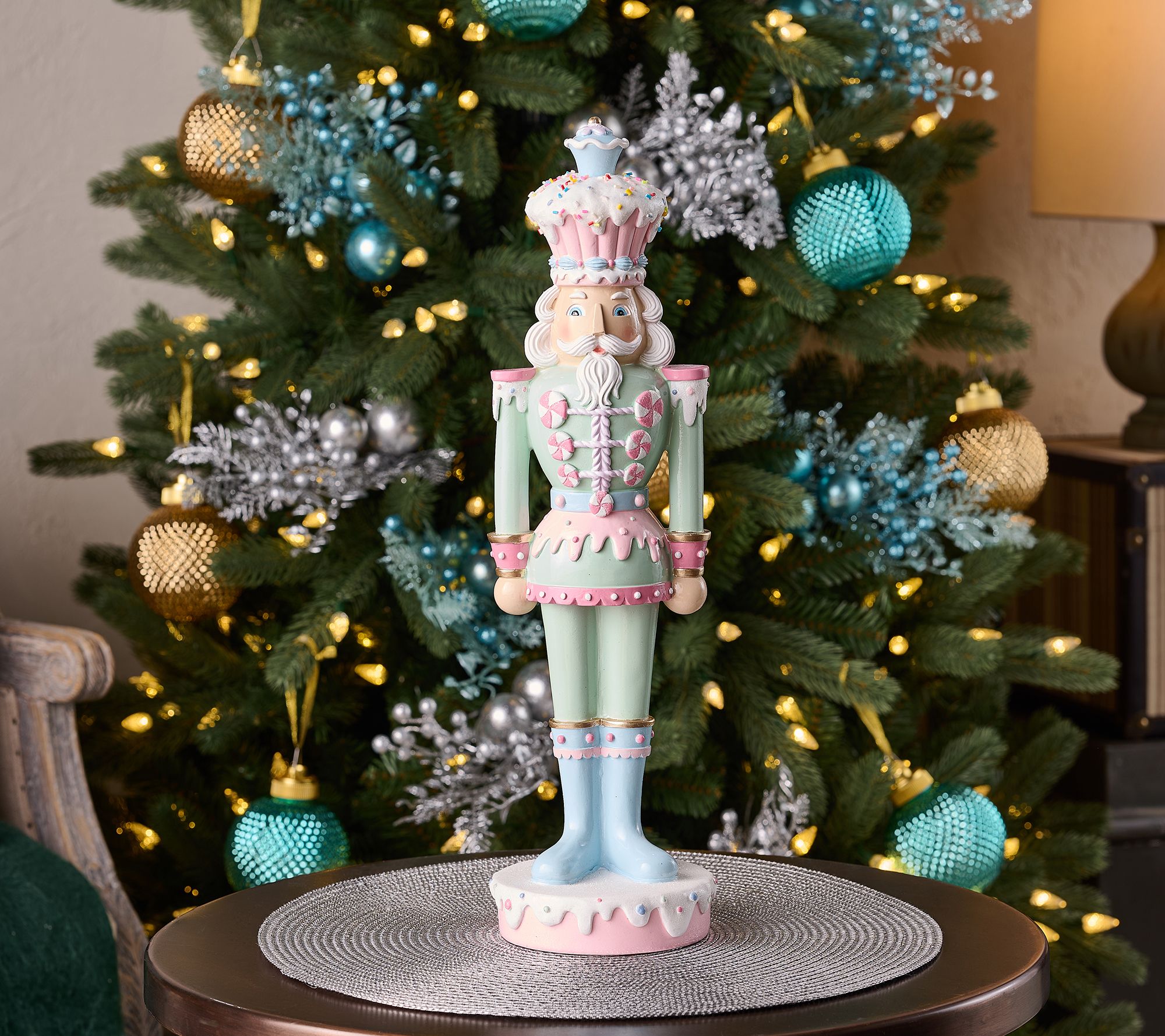 "As Is" 18" Nutcracker Figure with Sweat Treats by Valerie