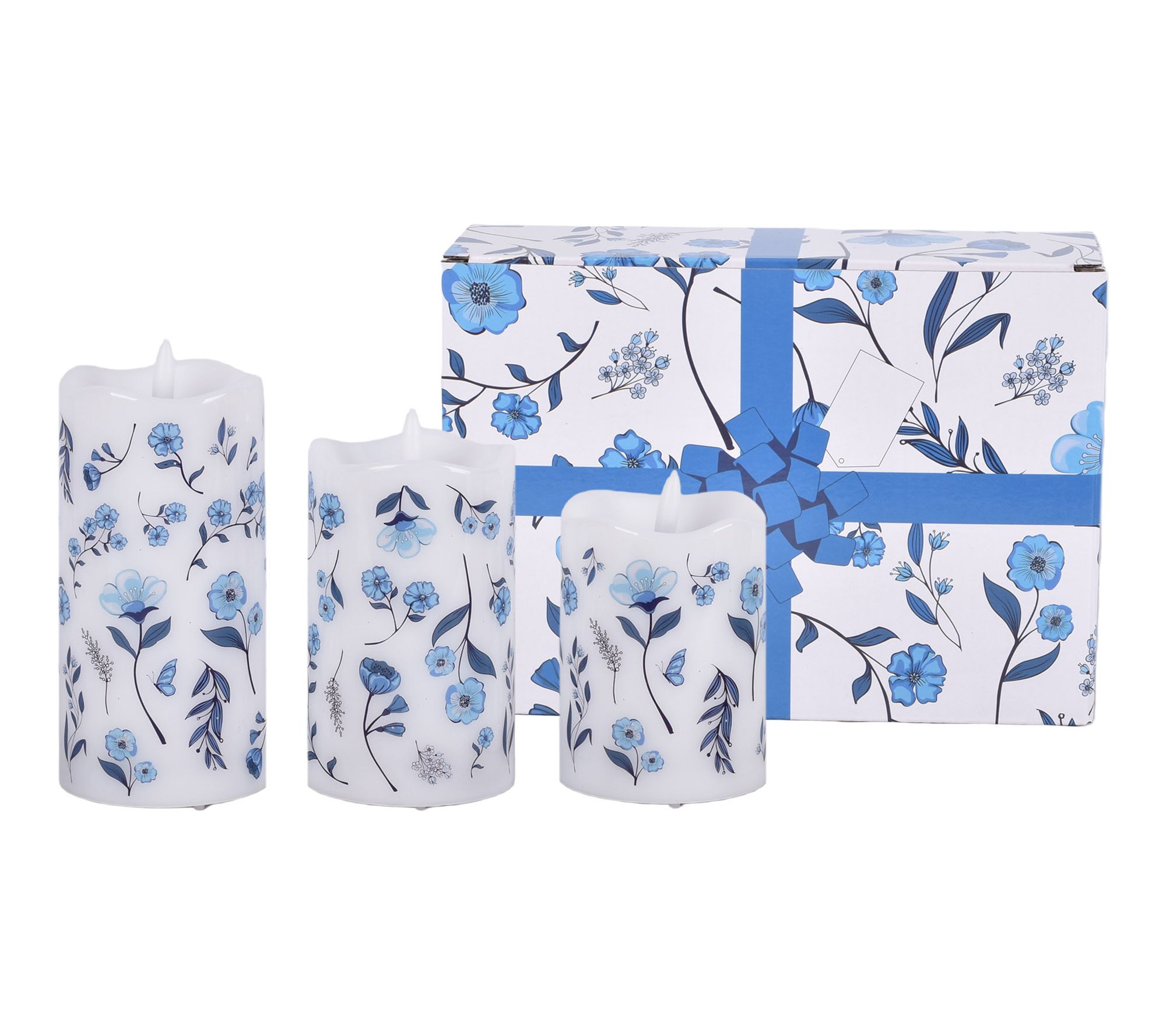 Temp-tations Set of (3) 4",5",6" Fiberoptic Candles