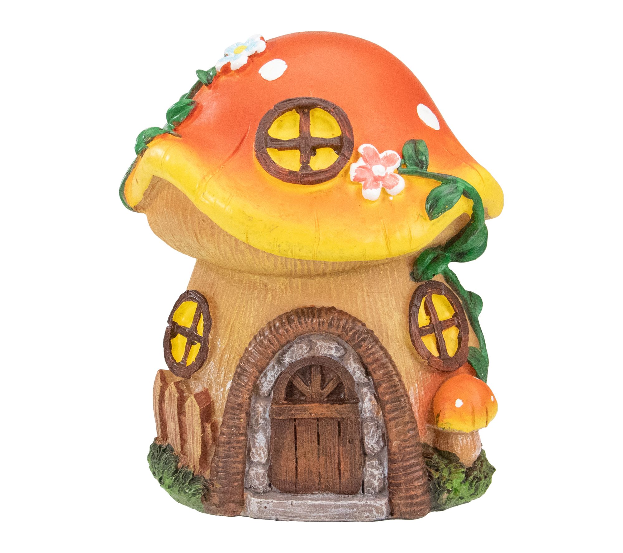Northlight 6.25" Mushroom House Outdoor Garden Statue