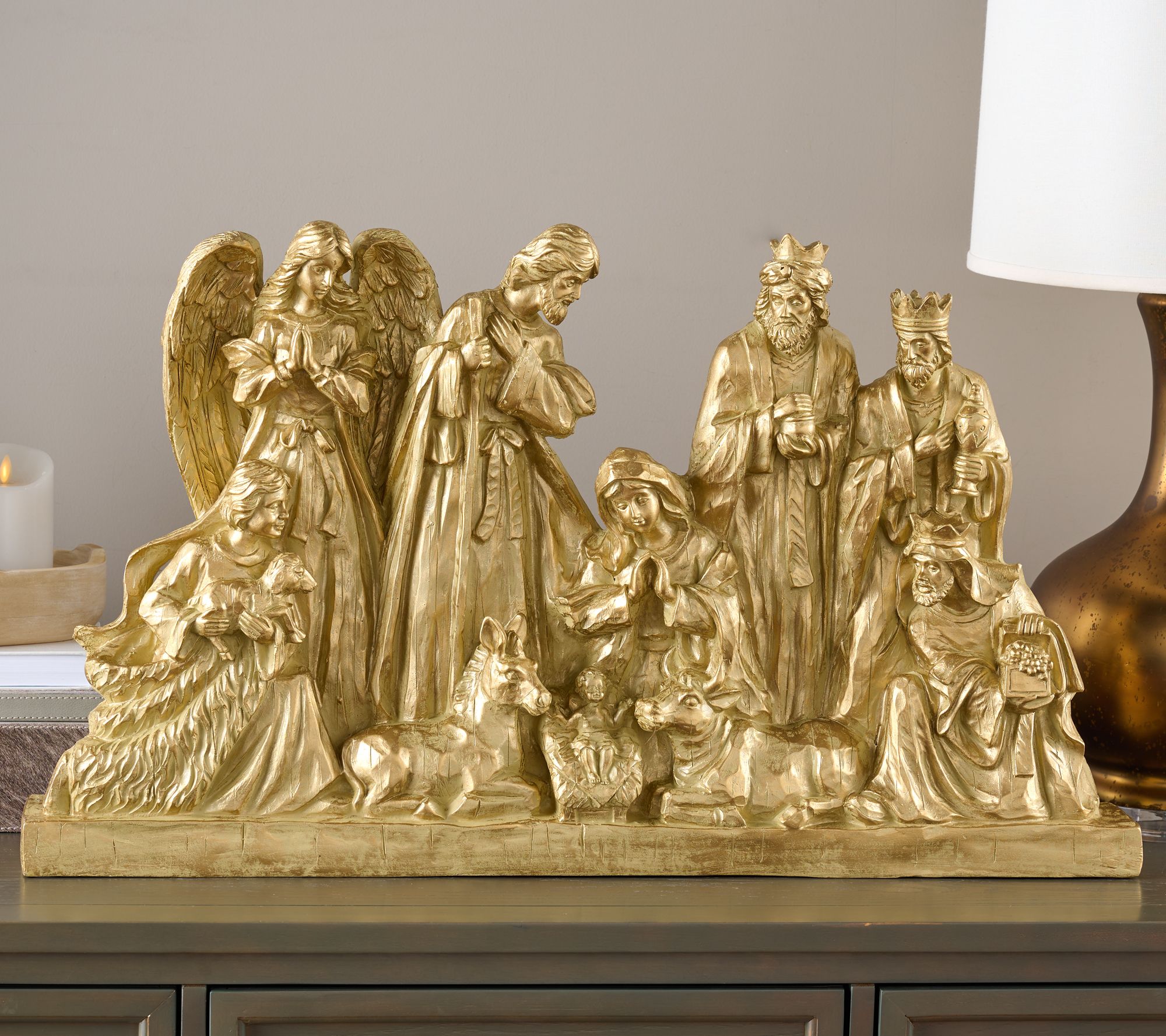 "As Is" 32" Grand Nativity Display by Kim Gravel