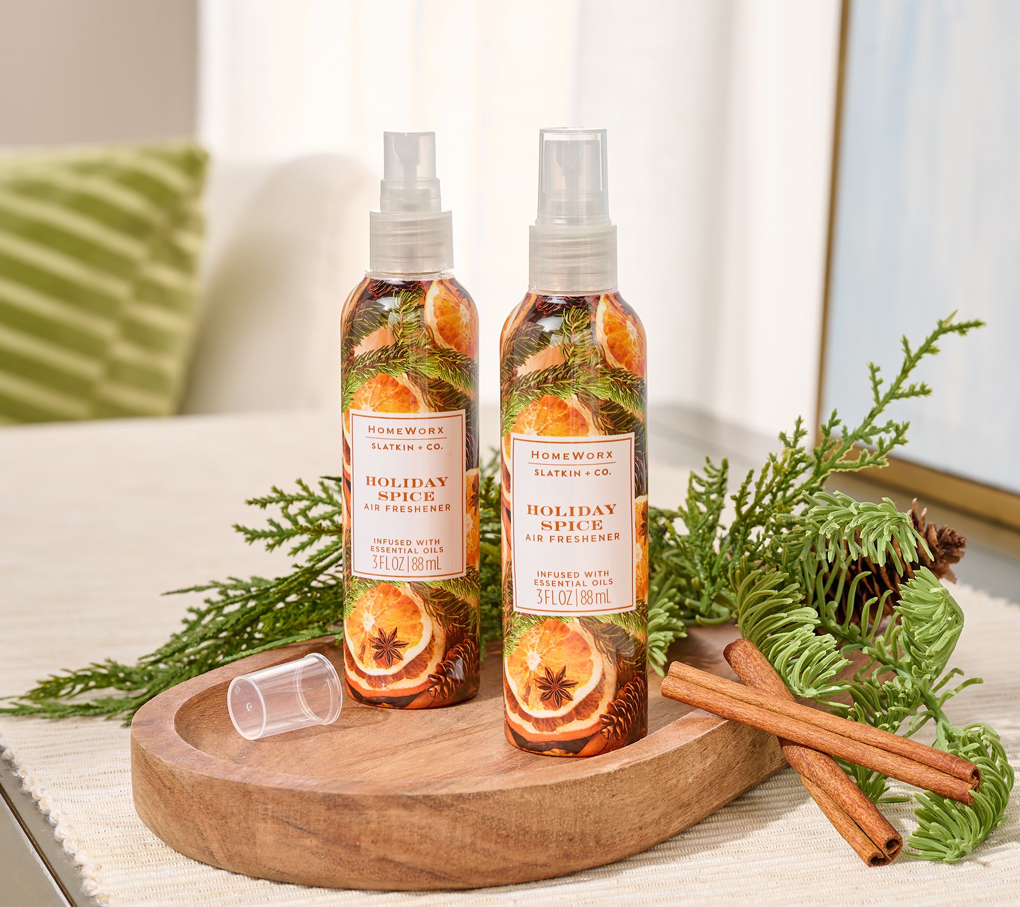 "As Is" HomeWorx by Slatkin + Co. S/2 Travel Air Freshener