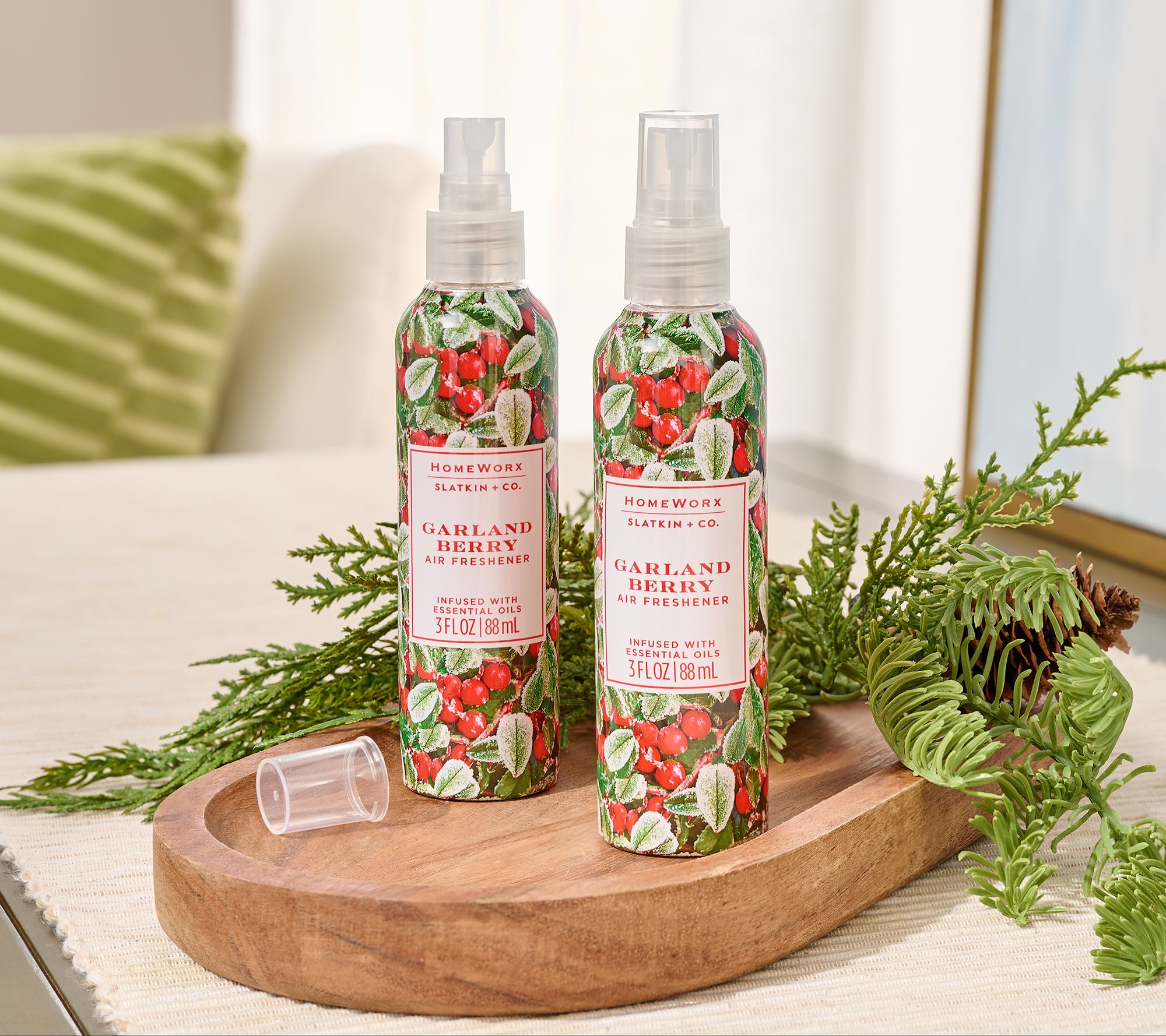 "As Is" HomeWorx by Slatkin + Co. S/2 Travel Air Freshener