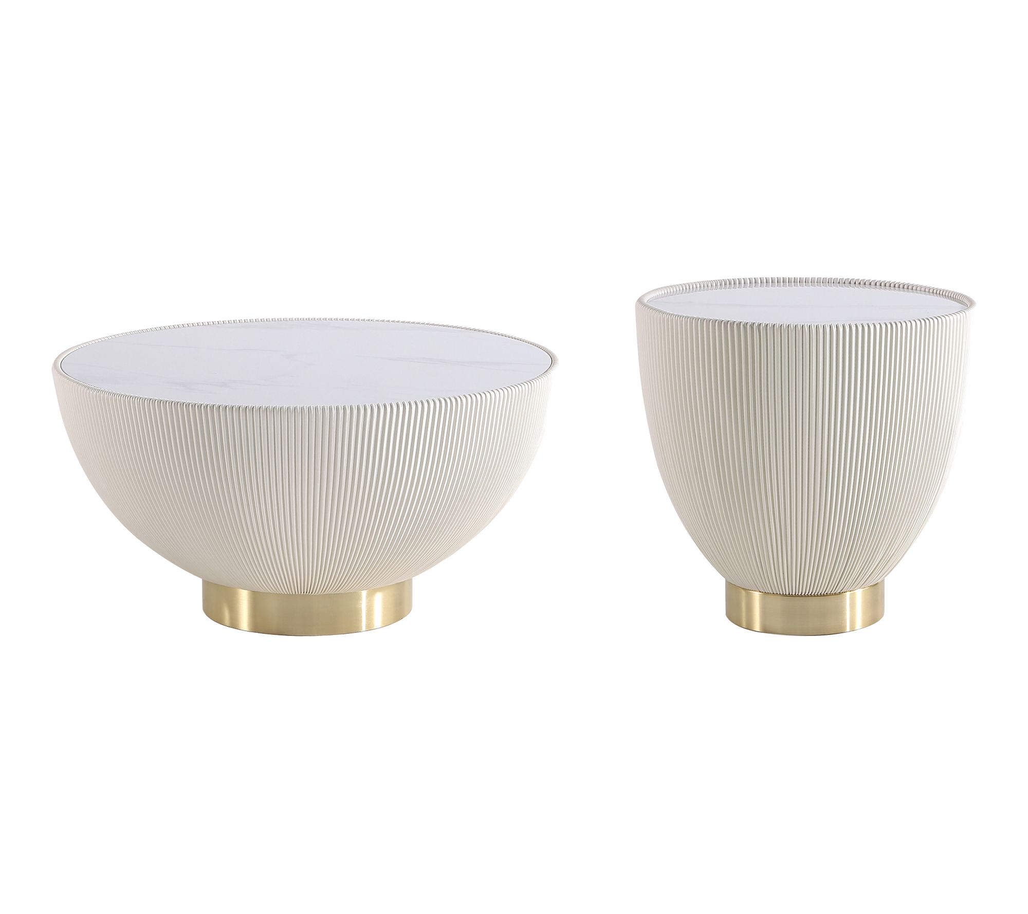 Manhattan Comfort 2-Piece Coffee Table & End Table Set 1.0