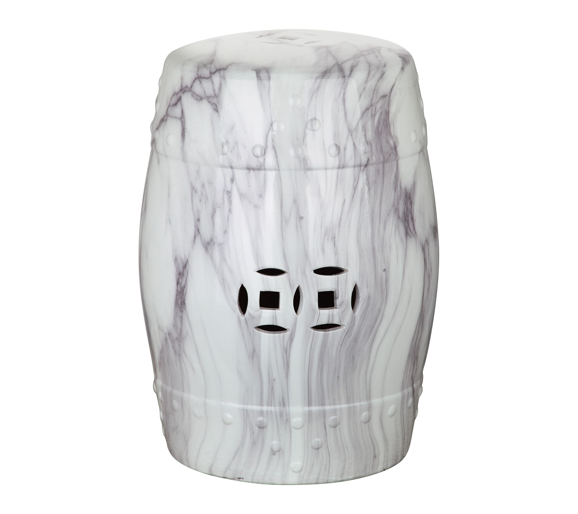 Jade Swirl Garden Stool  by Valerie