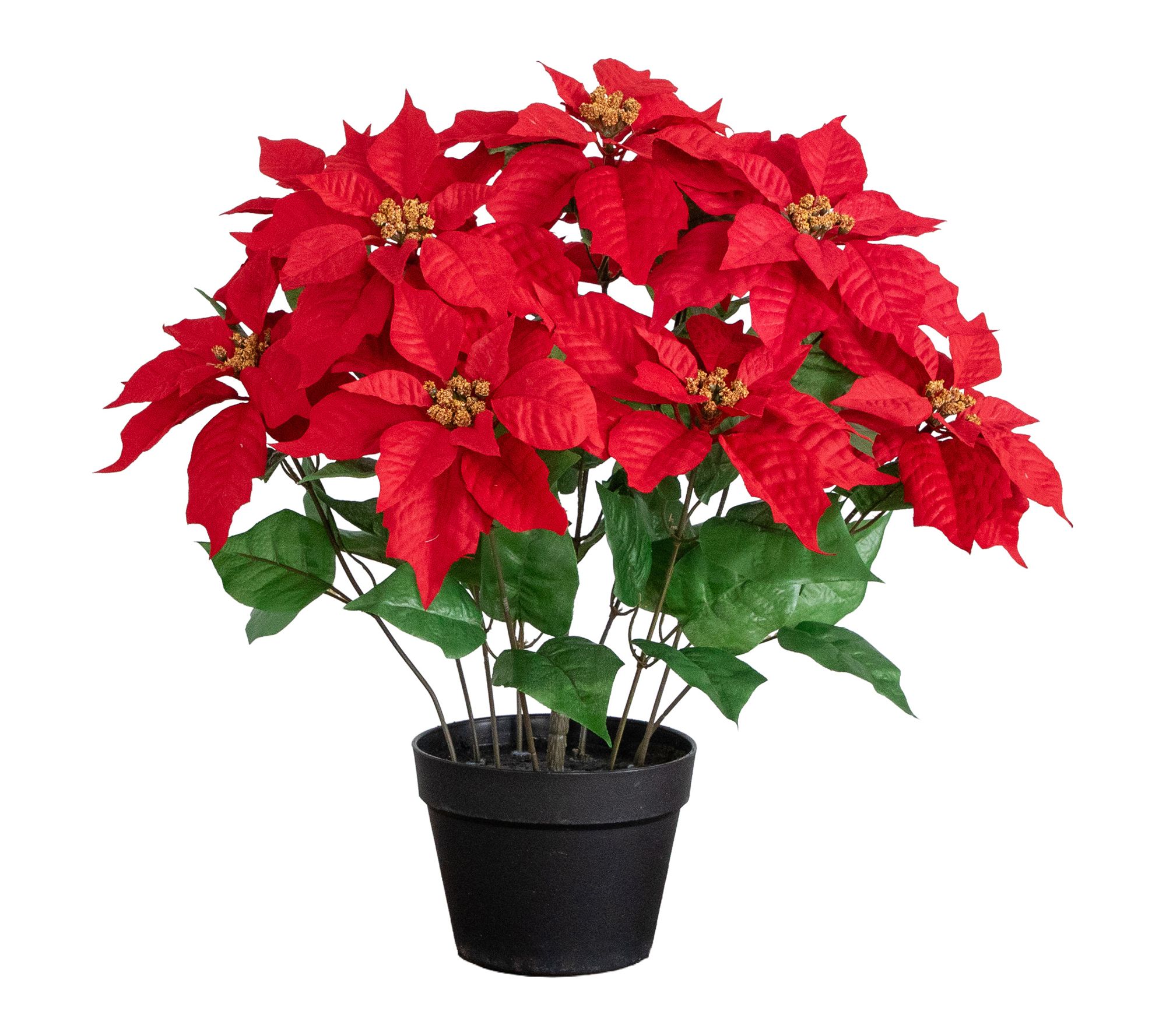 22-in Poinsettia Plant by Nearly Natural