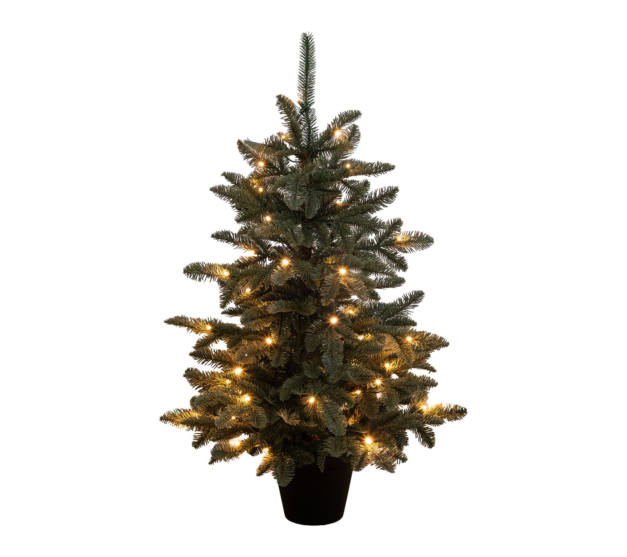 3-ft Artificial Pre-Lit Christmas Pine Tree by Nearly Natural