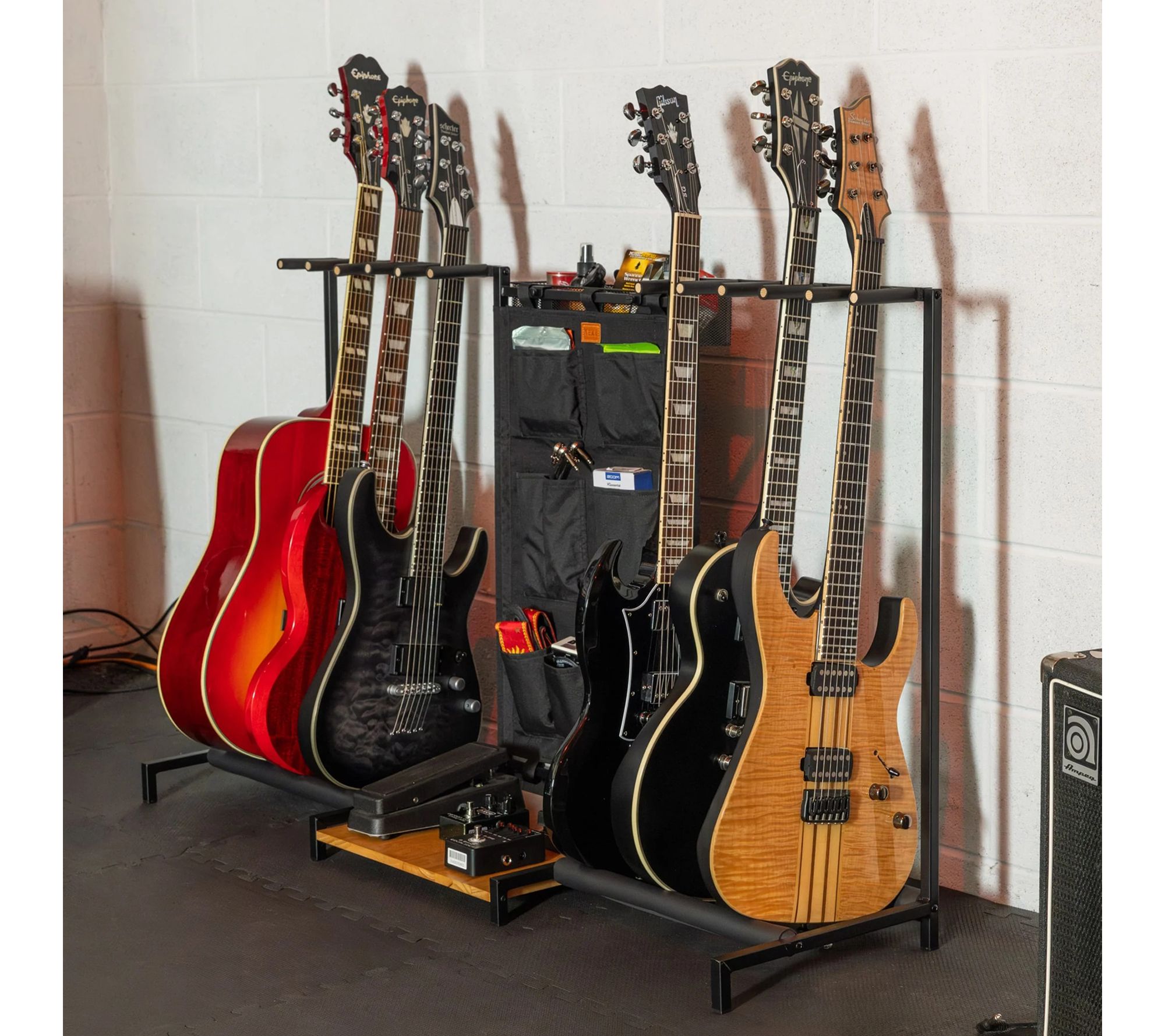 StoreYour The Headliner 10-Slot Guitar Rack - Black