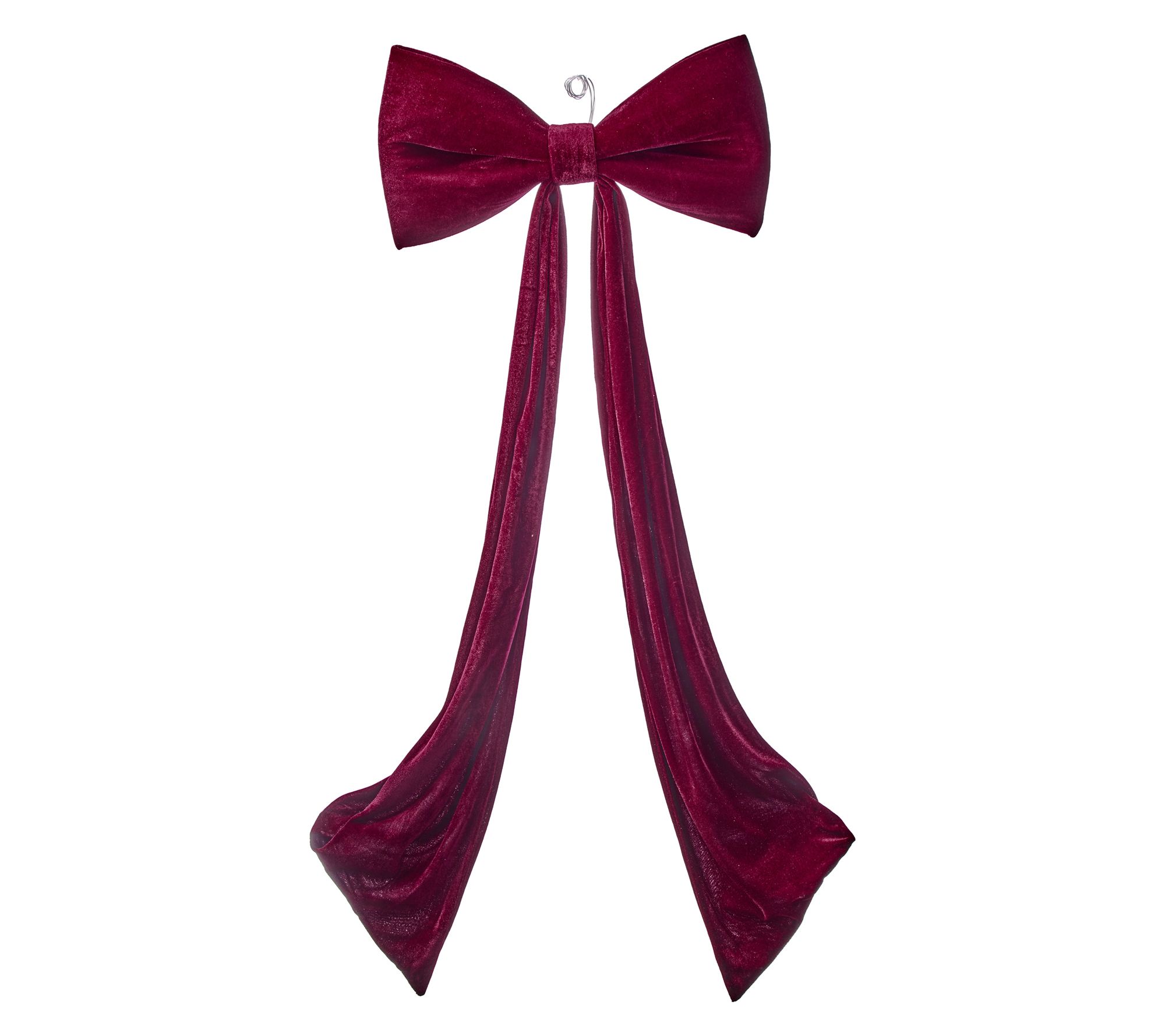 22"H x 48"L UV- Rated Velvet Bow Outdoor by Valerie