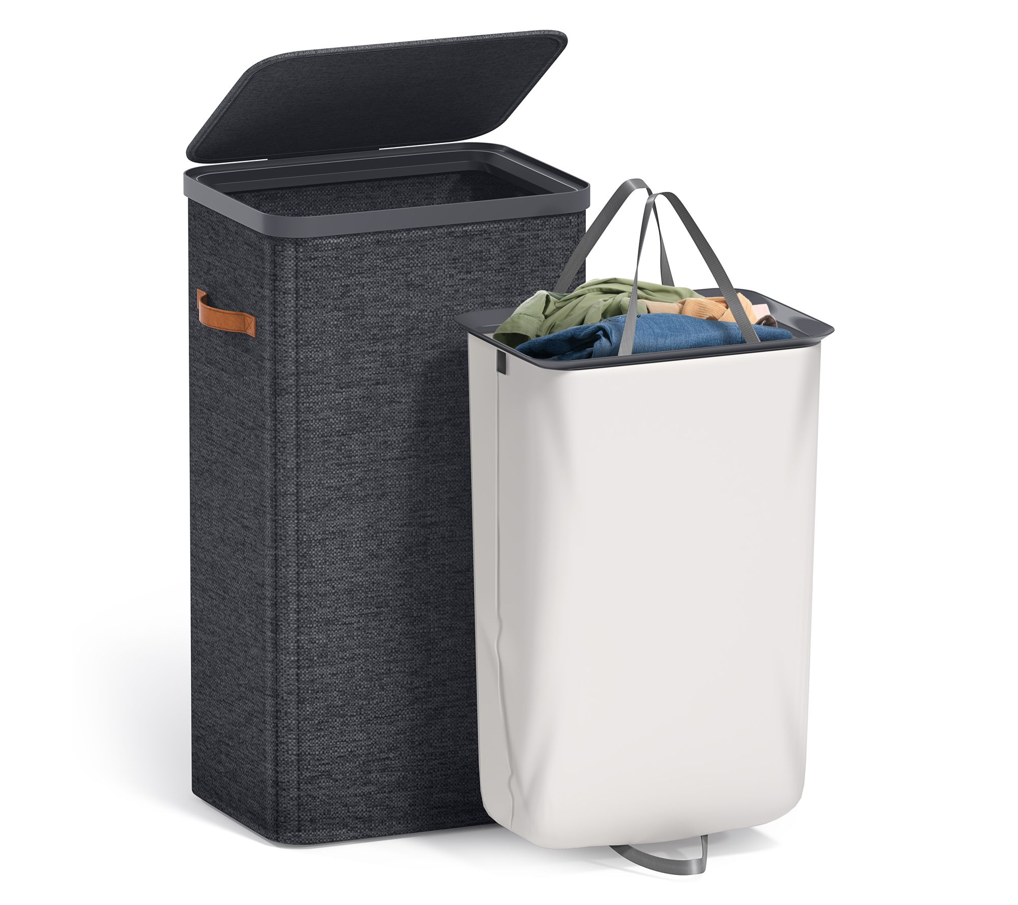 Sorbus Fabric Laundry Hamper with Bag, 1 -Compartment