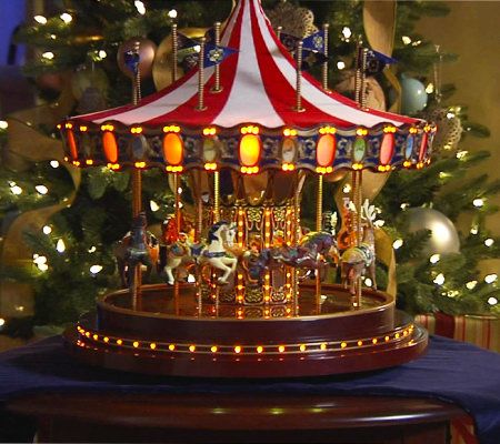 Mr. Christmas Grand Royal Anniversary Carousel with Lights & Music ...