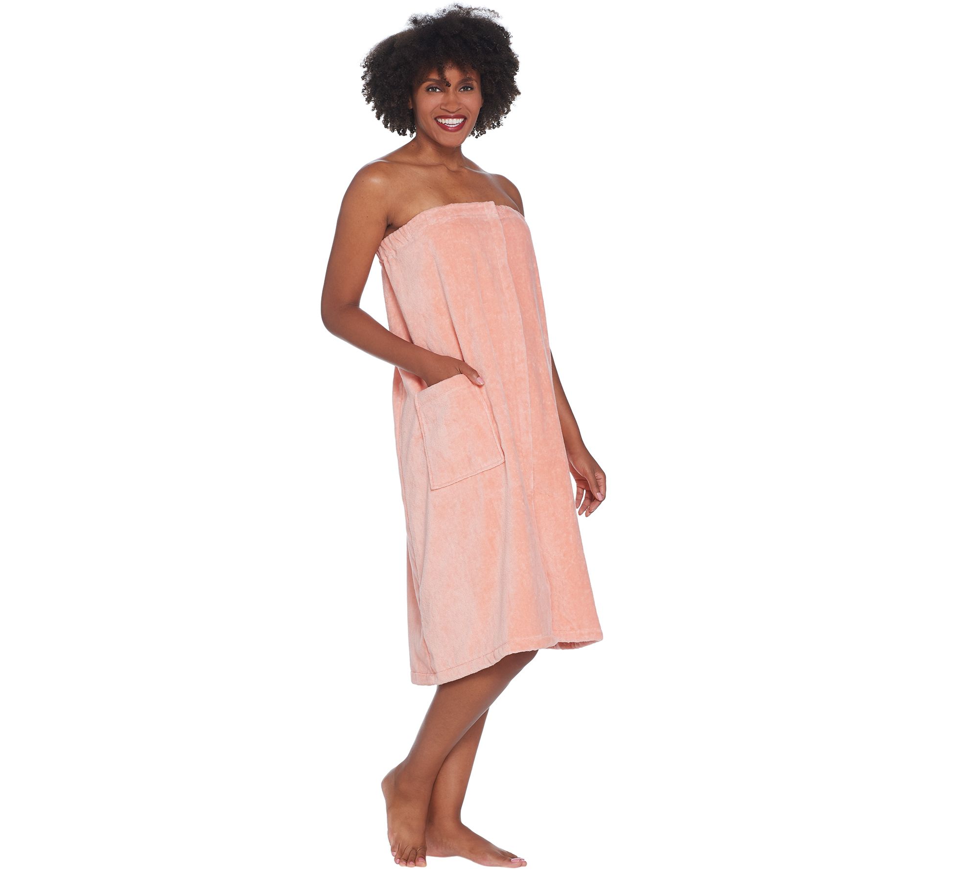 Northern Nights 100 Cotton Terry Bath Towel Wrap QVC