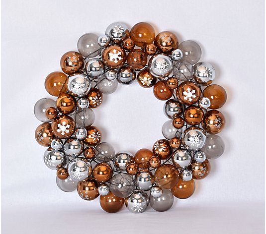 Temp-tations 16" Shatterproof Ornament Wreath