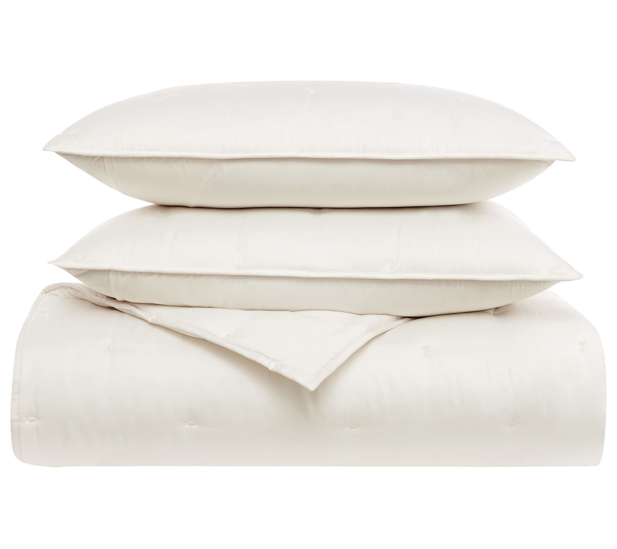 Badgley Mischka Home Tufted Matte SatinT/TXL Quilt Set