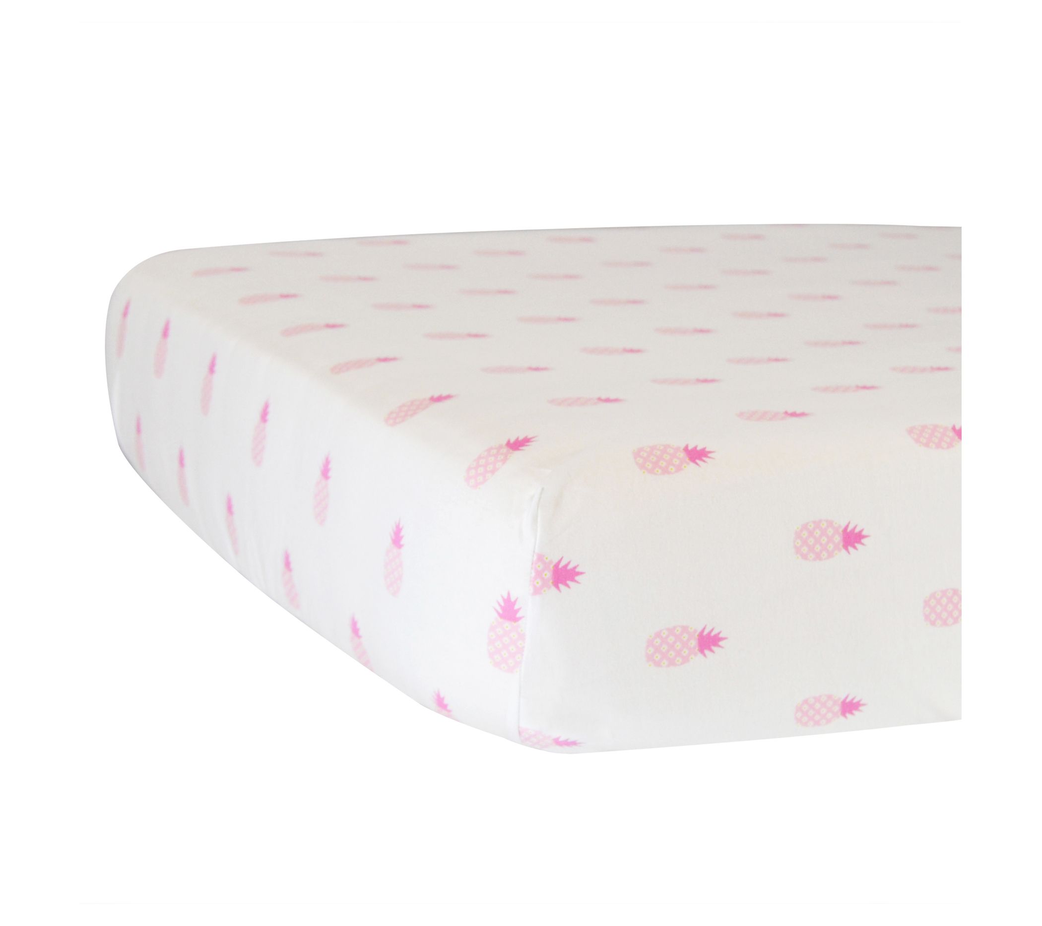 Hello Spud Pineapples Fitted Crib Sheet