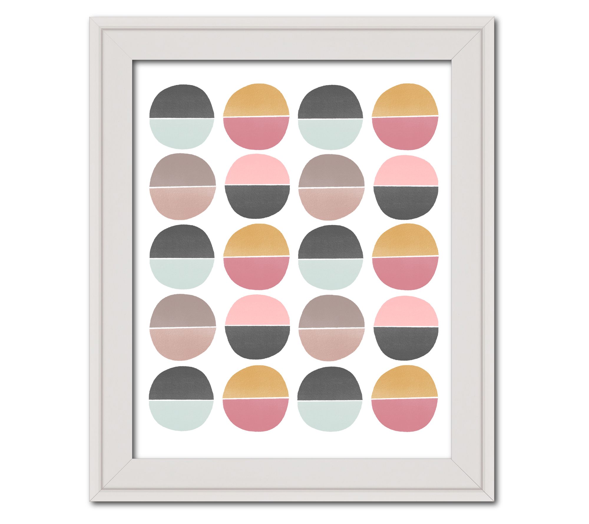 Courtside Market Circle Friends Abstract 16" x20" Framed Art