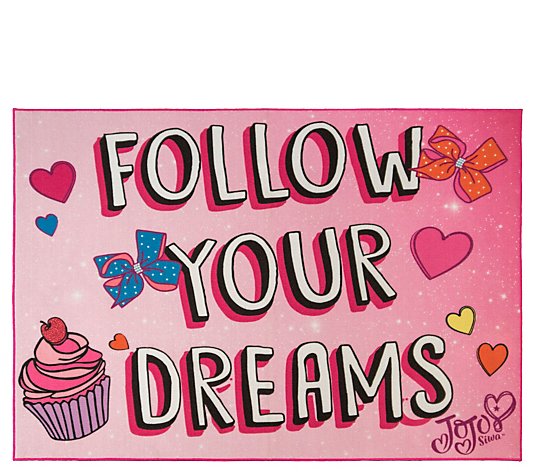 Jojo Siwa "Follow Your Dreams" 4'6" x 6'6" AreaRug