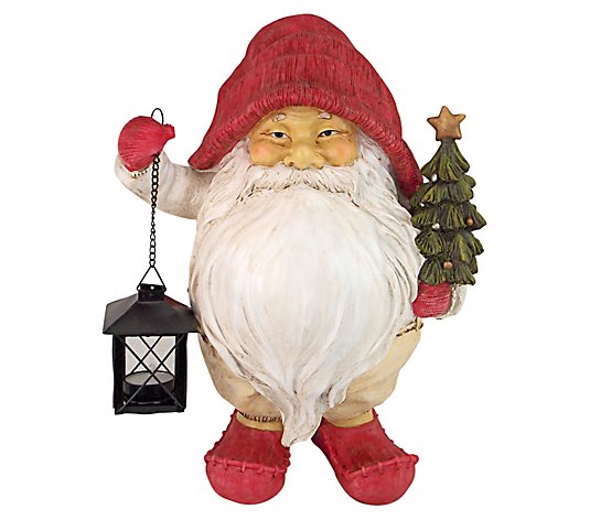 Design Toscano Santa Claus with Lantern and Tree