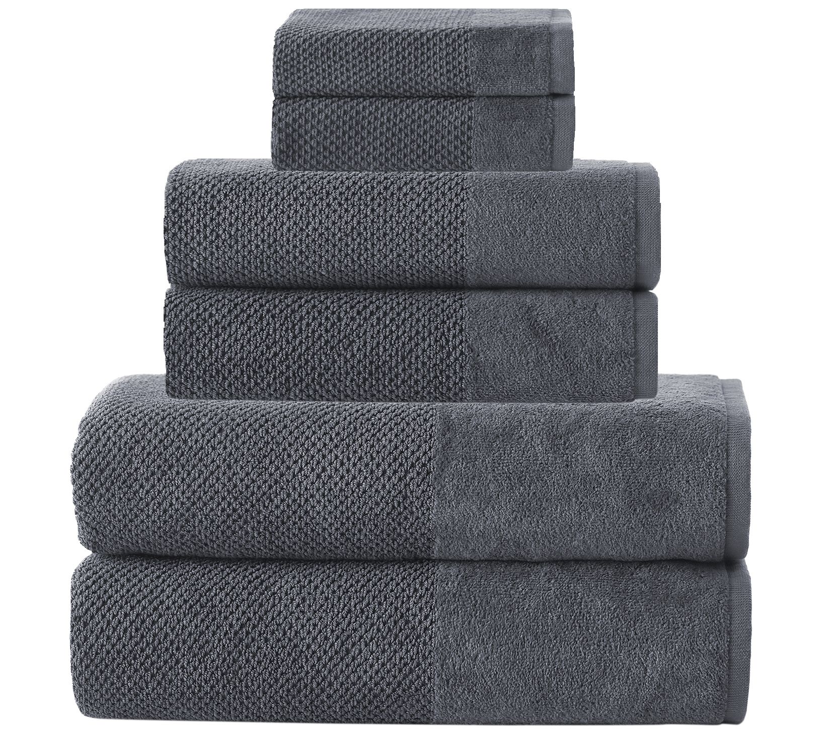 Enchante Home 2-Piece Anthracite Turkish Cotton Bath Sheet (Timaru) in the Bathroom  Towels department at
