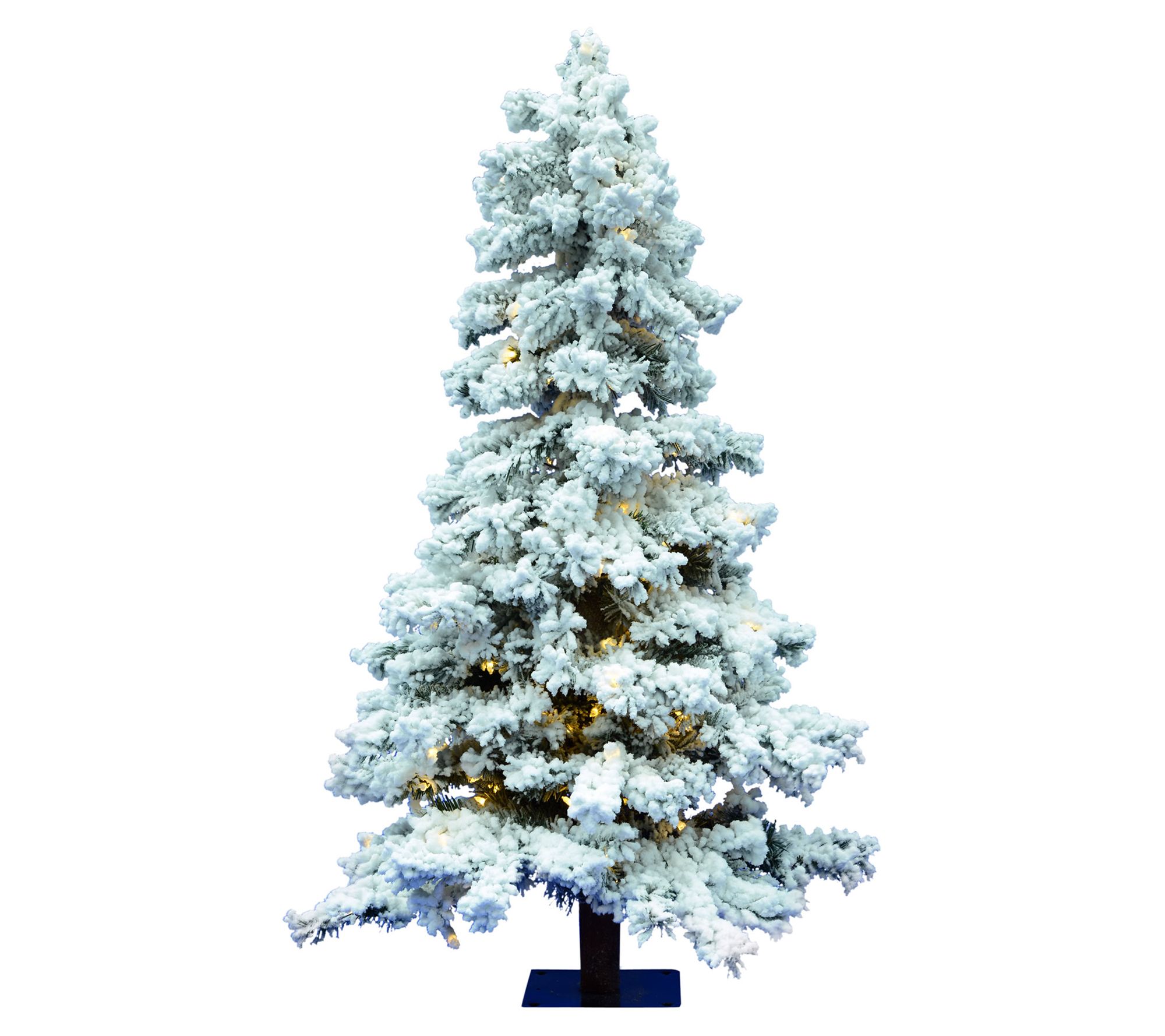 6' x 33" Flocked Spruce Tree Dura-Lit by Vickerman