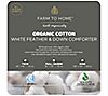 Farm to Home Cotton Cover 95/5 Feather & Down Comforter - F/Q, 4 of 4