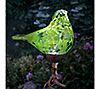 Solar Pearlized Glass Bird Garden Stake by Exhart, 1 of 7