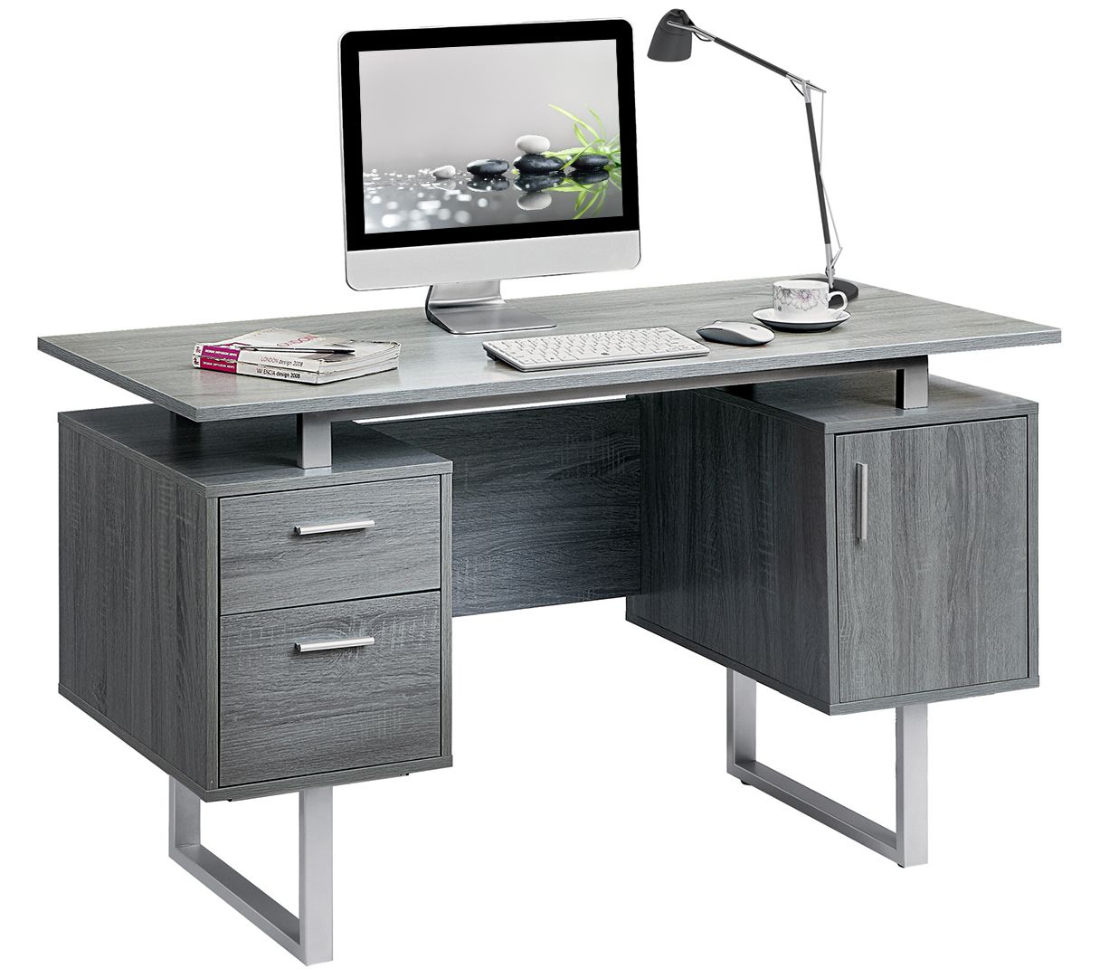 Techni Mobili Modern Office Desk with Storage - QVC.com