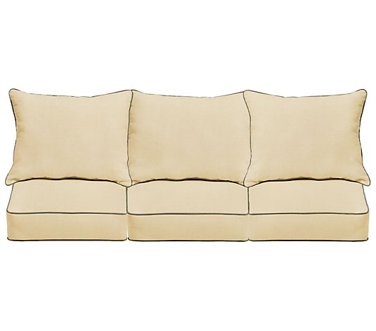 Sunbrella Deep Seating Sofa Pillow and CushionSet 23x25x5