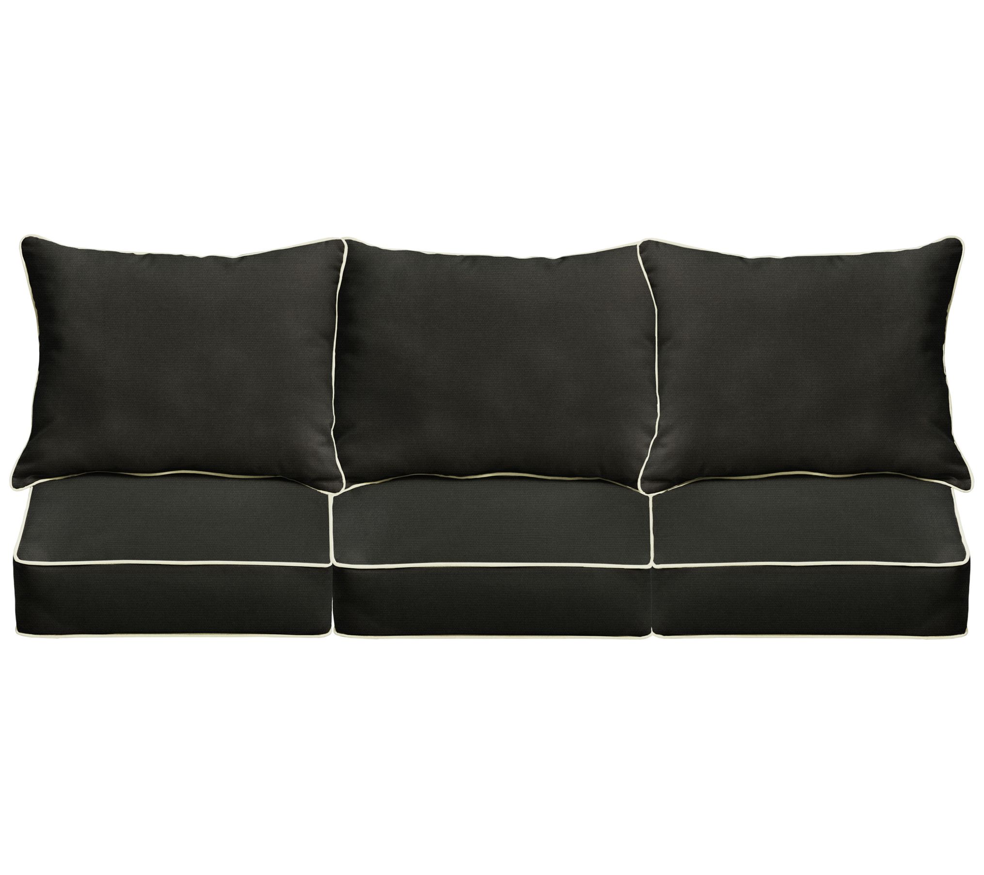 Sunbrella Deep Seating Sofa Pillow and CushionSet 23x25x5