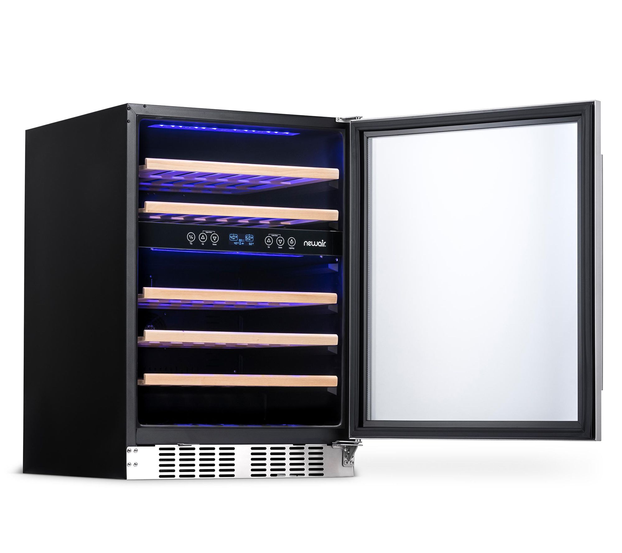 NewAir 24" Builtin 46 Bottle Dual Zone Compressor Wine Fridge