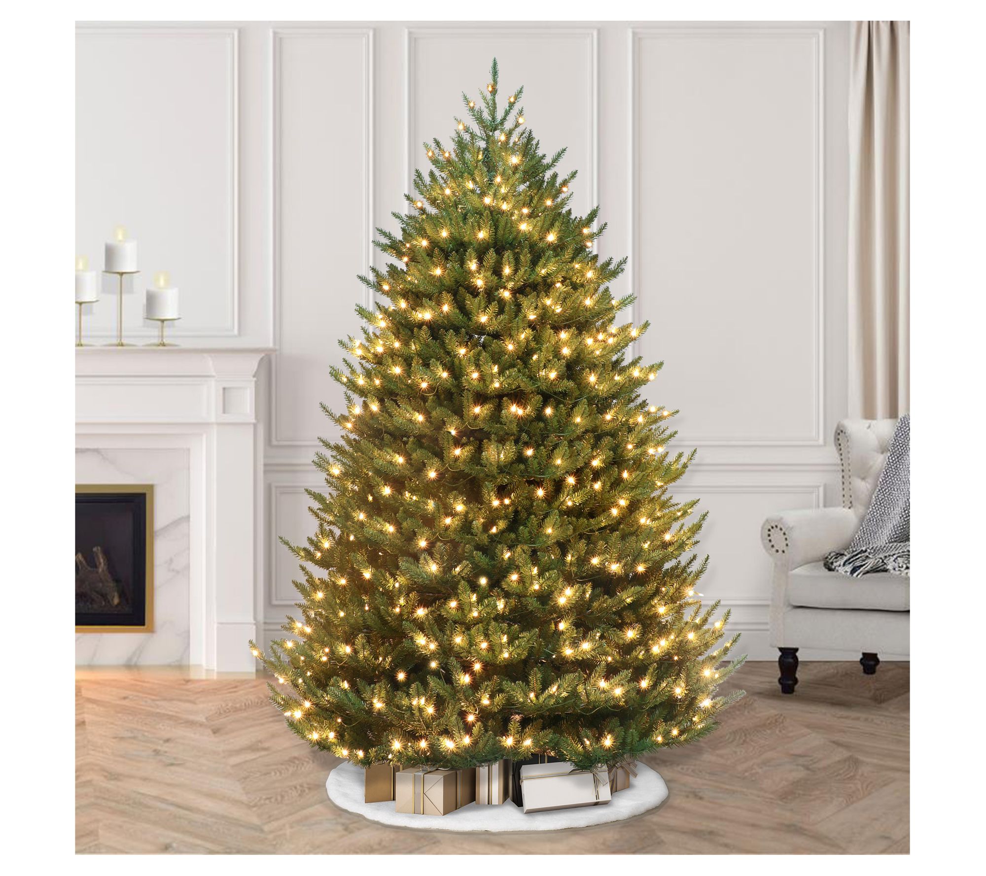 Puleo International 6.5' Prelit Canadian BalsamFir Tree