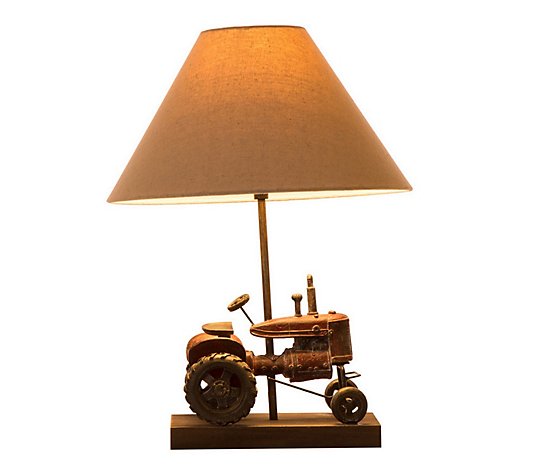 Glitzhome Farmhouse Tractor Table Lamp